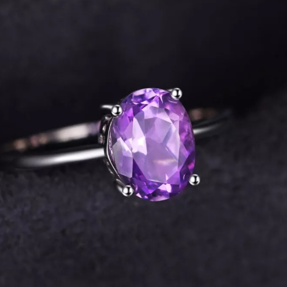 ((CLEARANCE))      February.  Birthstone925 STERLING SILVER